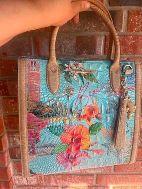 Brahmin Caroline Multi Banner Shoulder Handbag Satchel